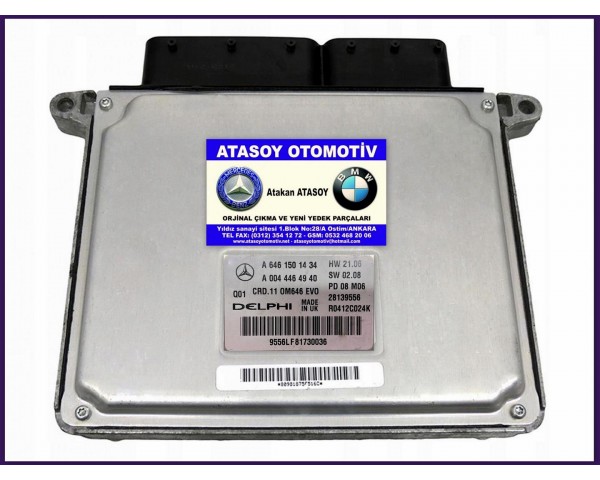 MERCEDES W211 E220CDI MOTOR BEYNİ 6469001600 6461501434 6461505272 6461503472 6461507678 A6469001600 A6461501434 A6461505272 A6461503472 A6461507678 A0044464940 R0412C024K R0412C024F 28139556 28114679